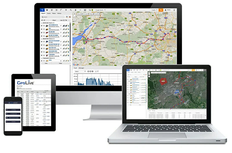 Rewire Security GPS Tracking Platform on Various Devices